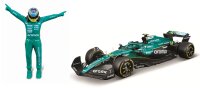 Aston Martin F1 AMR25 Alonso 2025 mit Figur 1/24