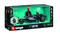 Mercedes AMG F1 W15 Russel 2024 mit Figur 1/24