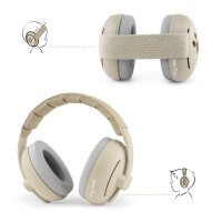 Gehörschutz für Babys und Kinder beige 2in1