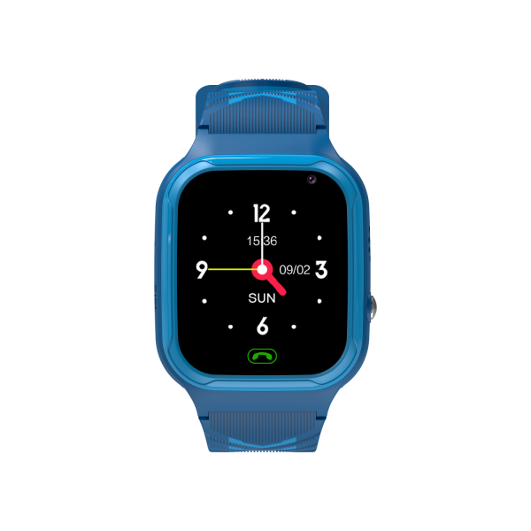 Wasserdichte 4G Kinder Smartwatch mit GPS Ortung in Blau