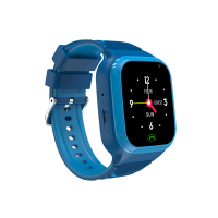 Wasserdichte 4G Kinder Smartwatch mit GPS Ortung in Blau