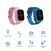 Wasserdichte 4G Kinder Smartwatch mit GPS Ortung in Blau