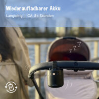 ZaZu Roxy Baby Rocker für Kinderwagen und Buggy mit Schreisensor