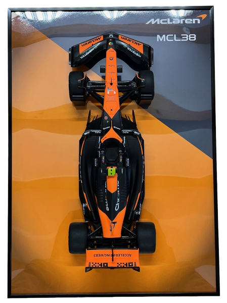 F1-Fotorahmen mit McLaren-Modell 1/10 #4 Norris
