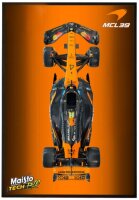 F1-Fotorahmen mit McLaren-Modell 1/10 #4 Norris