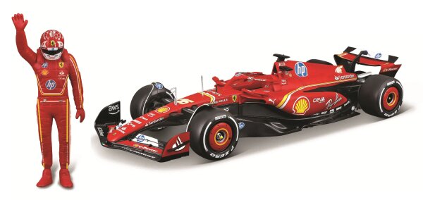 Ferrari F1 SF-24 Leclerc 2024 mit Figur 1/24