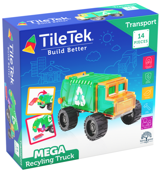 TileTek Baukasten Recycling Truck 14 teilig