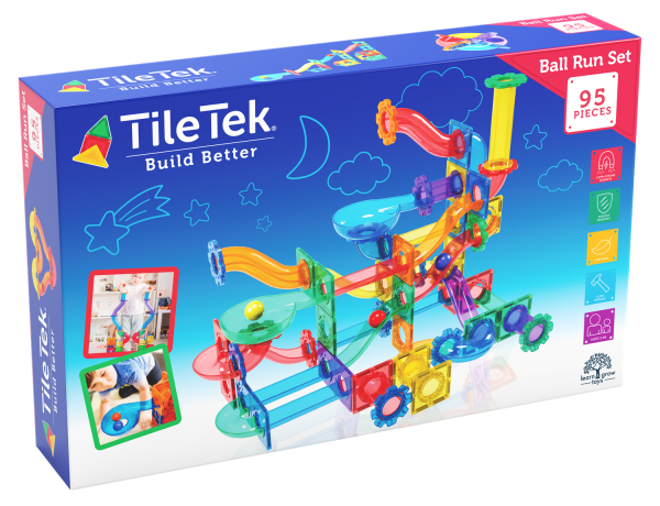 TileTek Kugelbahn-Set 95 teilig