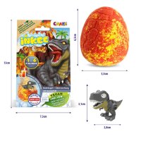 Set 5 x Dino Überraschungs-Badekugel für Dino-Fans mit süßem Pfirsicharoma