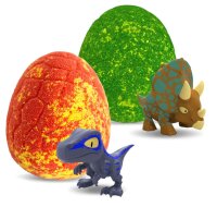 Set 5 x Dino Überraschungs-Badekugel für Dino-Fans mit süßem Pfirsicharoma