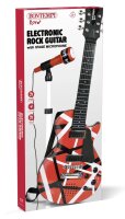 Bontempi Rockgitarre mit Standmikrofon rot