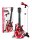 Bontempi Rockgitarre mit Standmikrofon rot