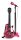 Bontempi Rockgitarre mit Standmikrofon pink