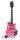 Bontempi Rockgitarre mit Headset-Mikrofon pink